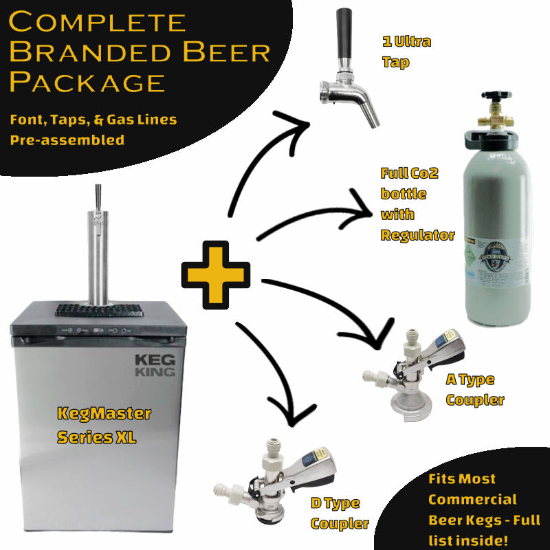 Kegerator | KegMaster Series XL |  Branded Beer Complete Package