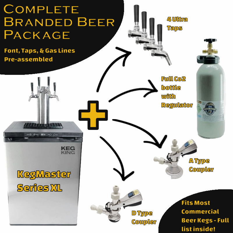 Kegerator | KegMaster Series XL |  Branded Beer Complete Package