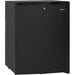Silent 60 Litre Motel Quiet Mini Bar Fridge With Solid Door - 60 L -DW60E showing the solid black door with lock