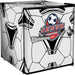 Sports Design Mini Bar Fridge With Handle And Opener - 46L showing the soccer model