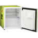Sports Design Mini Bar Fridge With Handle And Opener - 46L showing the golf model with the doors oepen