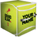 Sports Design Mini Bar Fridge With Handle And Opener - 46L showing the tennis other side name area