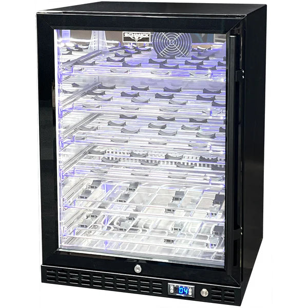 Slide Out Wine Shelves with Saddles (Full Size) | Schmick SK Models showing wine shelves in sk156 example