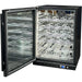 Slide Out Wine Shelves with Saddles (Full Size) | Schmick SK Models with the shelves empty and door open