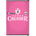 Retro Mini Bar Fridge 70 Litre Beer Branded With Opener showing the front of the Vodka Cruiser model