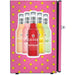 Retro Mini Bar Fridge 70 Litre Beer Branded With Opener showing the left side of the vodka cruiser model