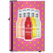 Retro Mini Bar Fridge 70 Litre Beer Branded With Opener showing the right side of the vodka cruiser model