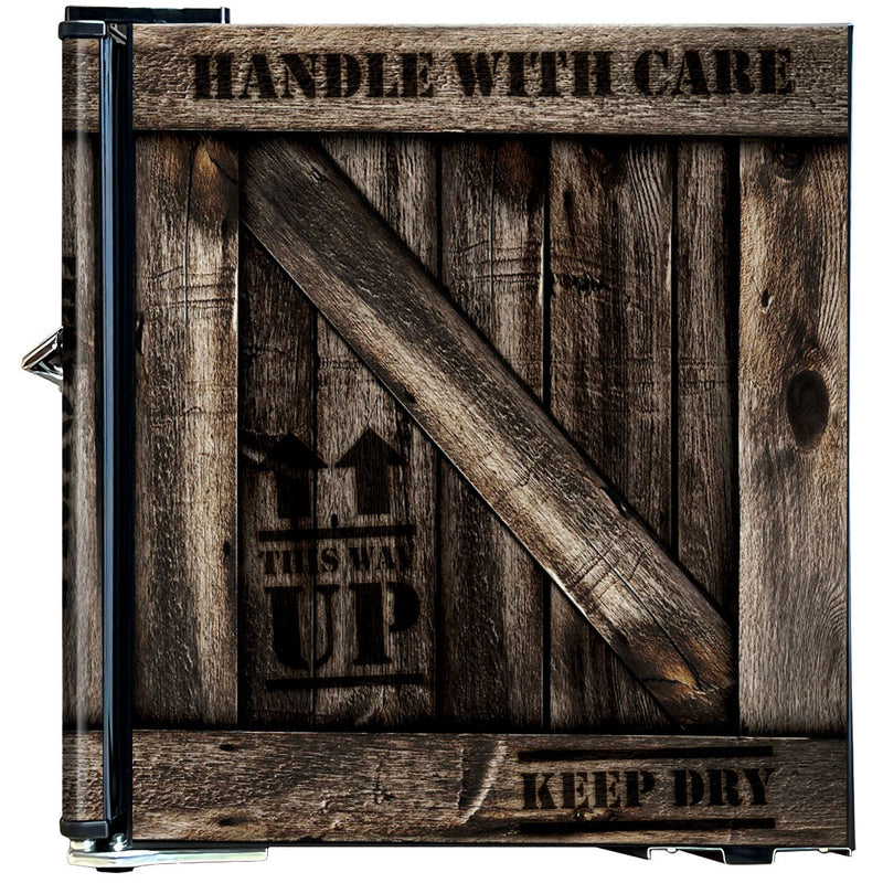 Multi Design Mini Bar Fridge - A Great Gift Idea - 46 L | BC46 showing the crate model side on