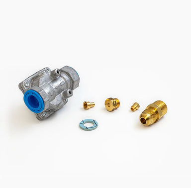 Natrual Gas Conversion Kit for Alfa Forni Pizza Ovens showing all the parts