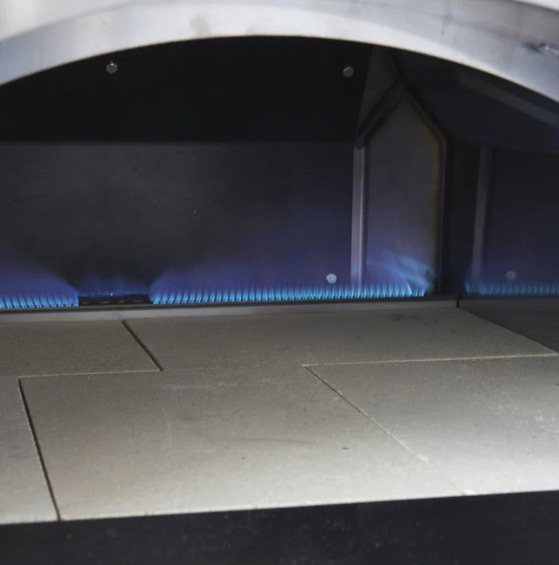 Natrual Gas Conversion Kit for Alfa Forni Pizza Ovens showing an oven using nat gas