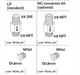 Natrual Gas Conversion Kit for Alfa Forni Pizza Ovens showing the instructions part 1