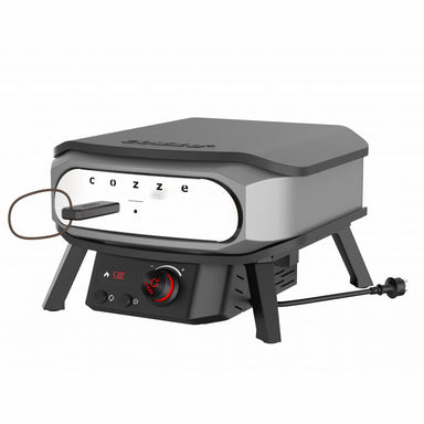 Pizza Oven Premium Rotate Electric 13″ & 17″ — Rotating Stone with the door on