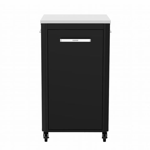 Outdoor Kitchen 60 for Pizza Ovens  – 110 cm Height | Modular | Cozze front view with the door closed