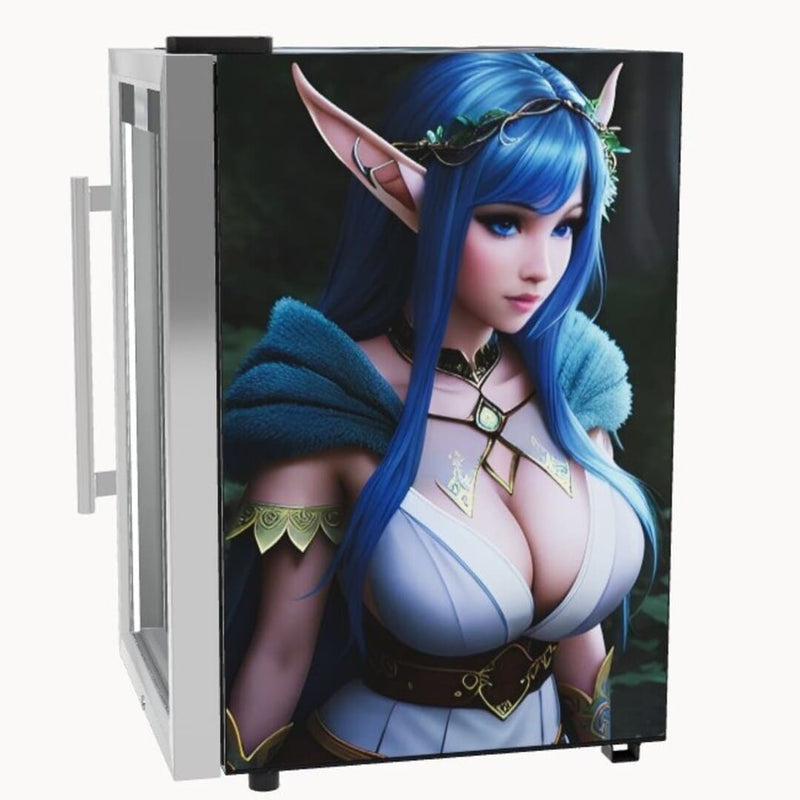 Custom 3D Bar Fridge Builder Australia | Design Your Own Fridge showing a custom elf image