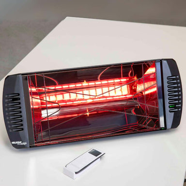 Infrared Heater | Outdoor Heliosa 66 Wide Angle With Remote in black