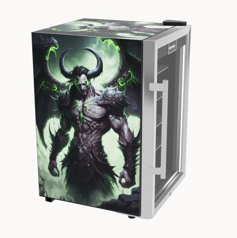Custom 3D Bar Fridge Builder Australia | Design Your Own Fridge showing illidan example