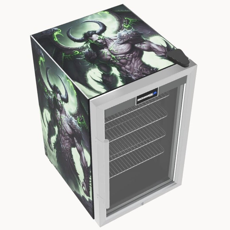 Custom 3D Bar Fridge Builder Australia | Design Your Own Fridge showing a top view of the illidan fridge