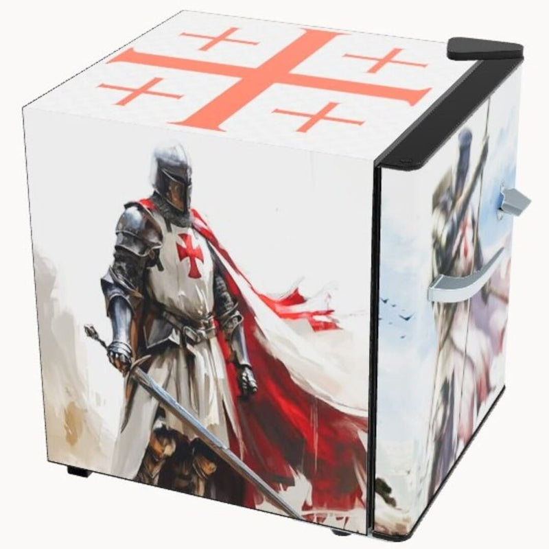 Custom 46L Retro Bar Fridge | Design Your Own Mini Fridge - 3D Viewer shoing a templar fridge
