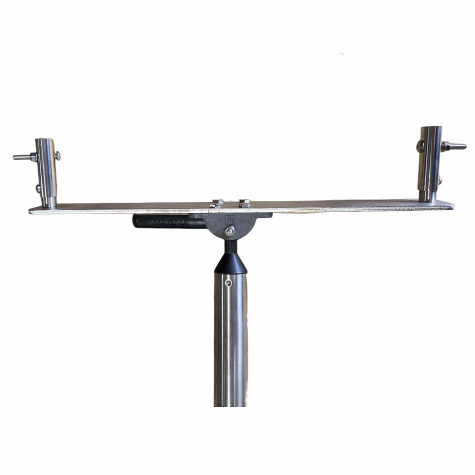 Marine BBQ Holders & Mounts for Galleymate Range | Rails | Rods | Decks showing the rod holder mount close up
