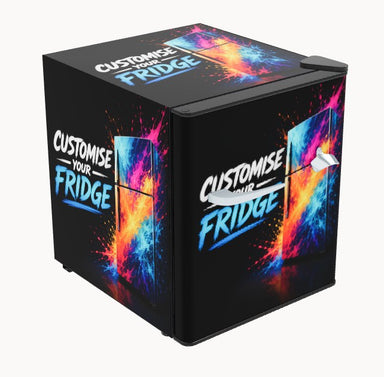 Custom 46L Retro Bar Fridge | Design Your Own Mini Fridge - 3D Viewer sample customise design