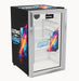 70L Personalised Glass Door Bar Fridge With 3D Custom Previewer showing the base model with general customise your fridge branding