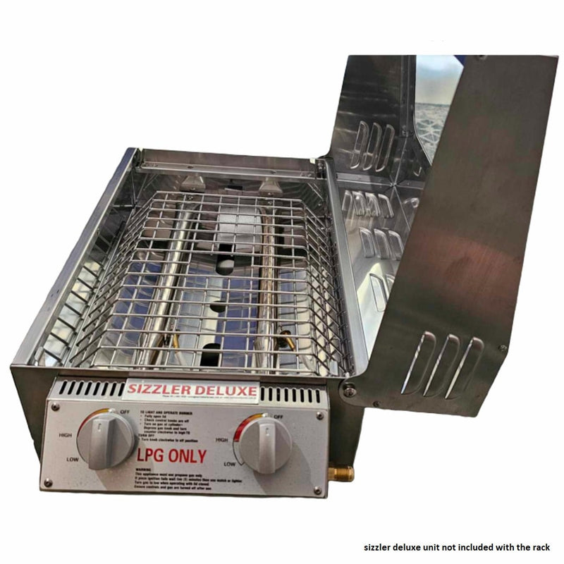 Cooking Rack | Sizzler Max | Galleymate 1500 close up of the rack inside the unit from the side