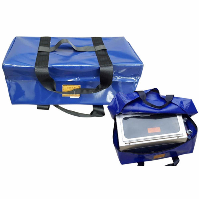 Carry Bag & Cover for Sizzler Deluxe and Galleymate 1100 BBQ Range showing the blue sizzler deluxe bag