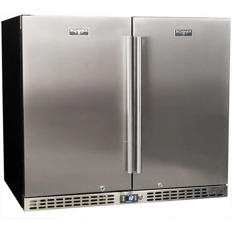 Bar Fridge | 2 Door Alfresco | Schmick SK206 with solid door