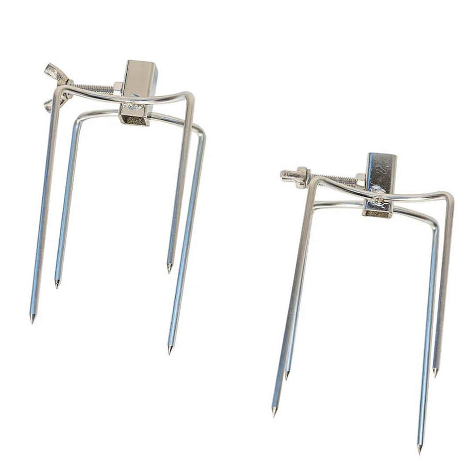 Chicken & Roast Prongs for Rotisserie | 10 mm square showing both units vertically