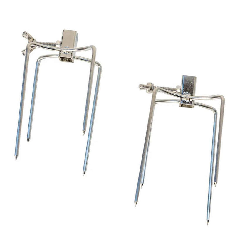 Chicken & Roast Prongs for Rotisserie | 10 mm square showing both units vertically