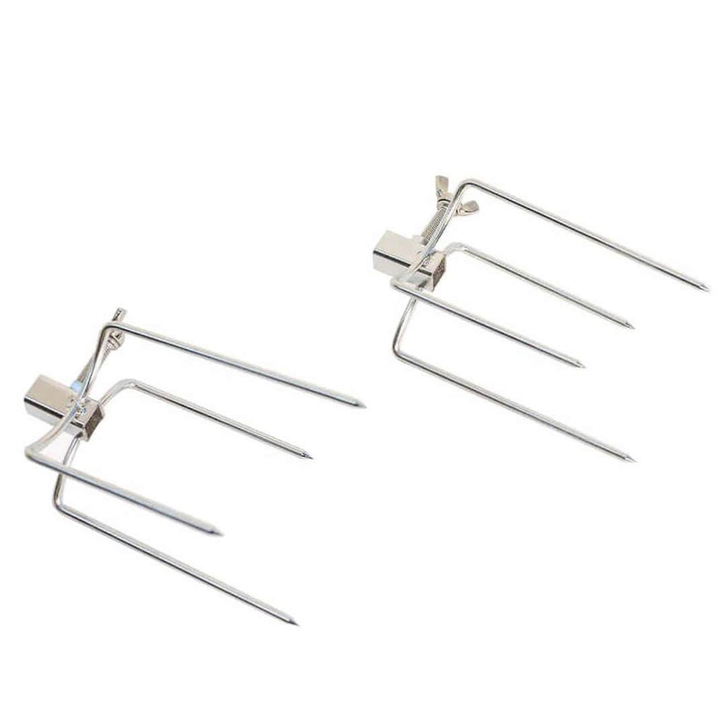 Chicken & Roast Prongs for Rotisserie | 10 mm square showing both prongs