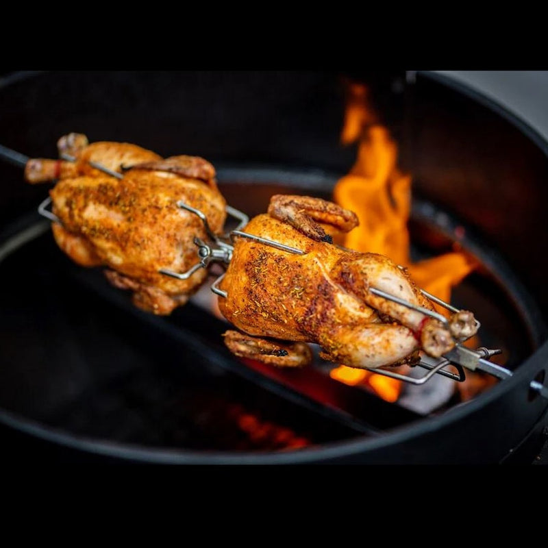 Chicken & Roast Prongs for Rotisserie | 10 mm square double sided prongs with chickens on them