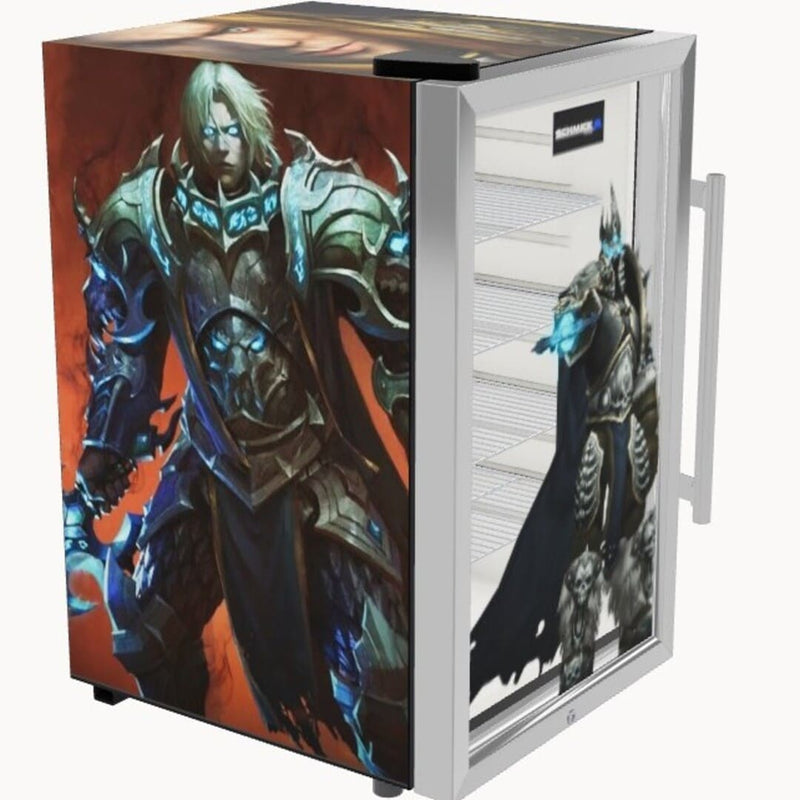 70L Personalised Glass Door Bar Fridge With 3D Custom Previewer showing a wow fridge