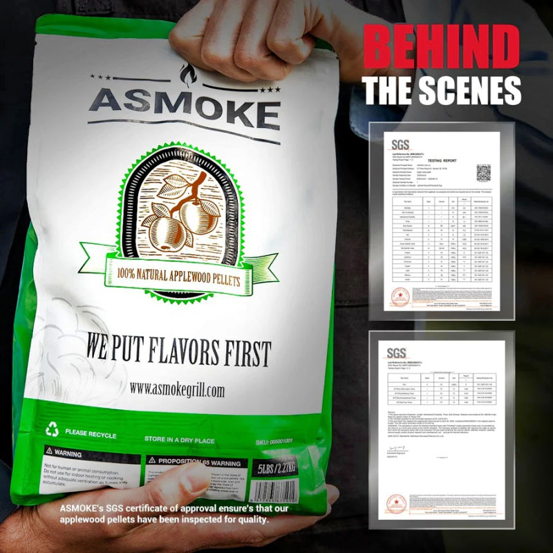 100% Pure Smoking Applewood Pellets | ASMOKE