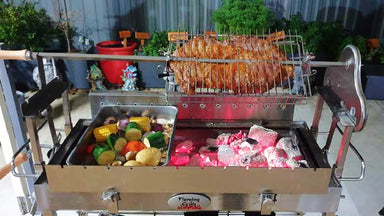 Flaming Coals: Deluxe Stainless Steel Cyprus Spit cooking items