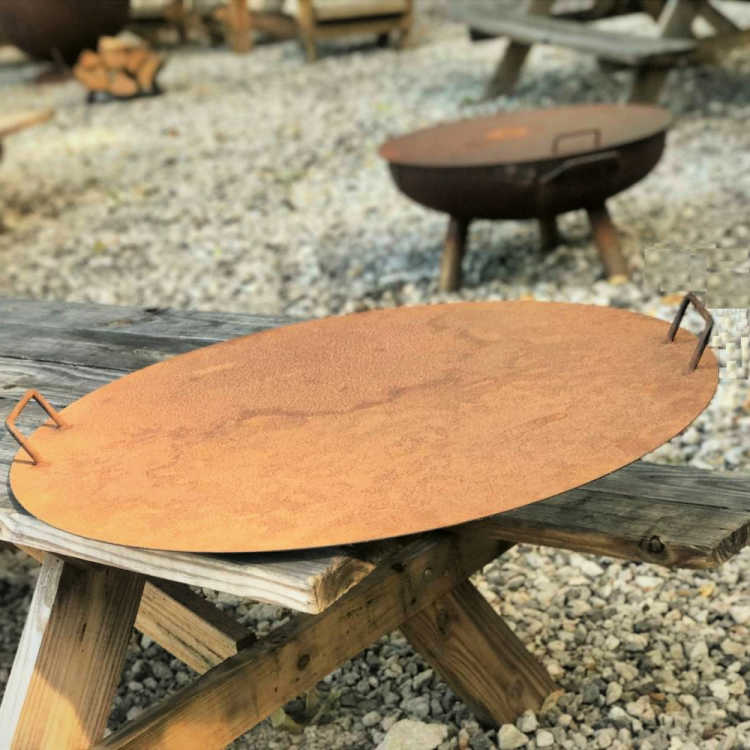 Lids For Fire Pits | Cast Iron & Stainless Steel | Protect your Fire Pit
