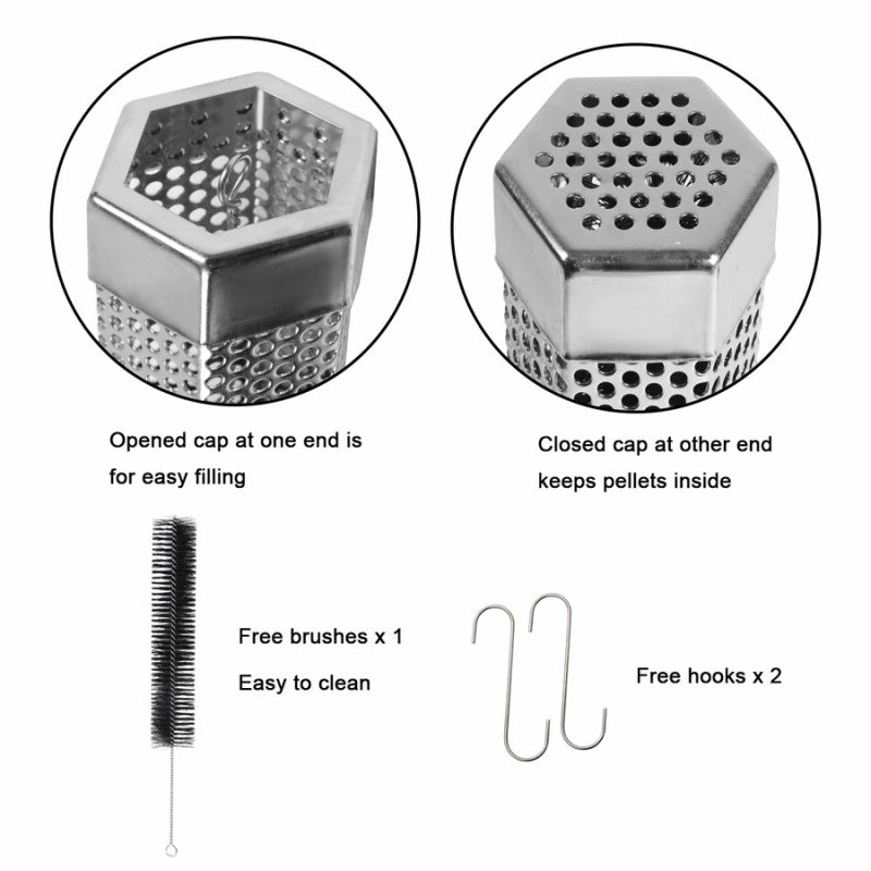 Stainless BBQ Steel Smoke Tube | ASMOKE