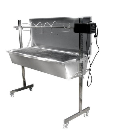 Warrior Pig Spit Roaster - 60kg capacity in stainless steel